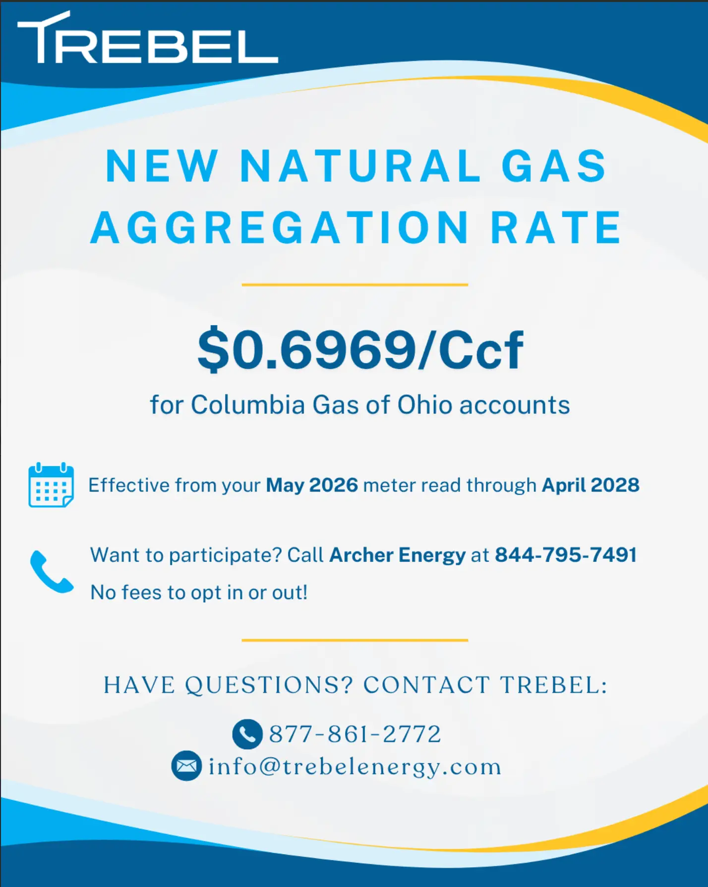 Natural gas aggregation program details